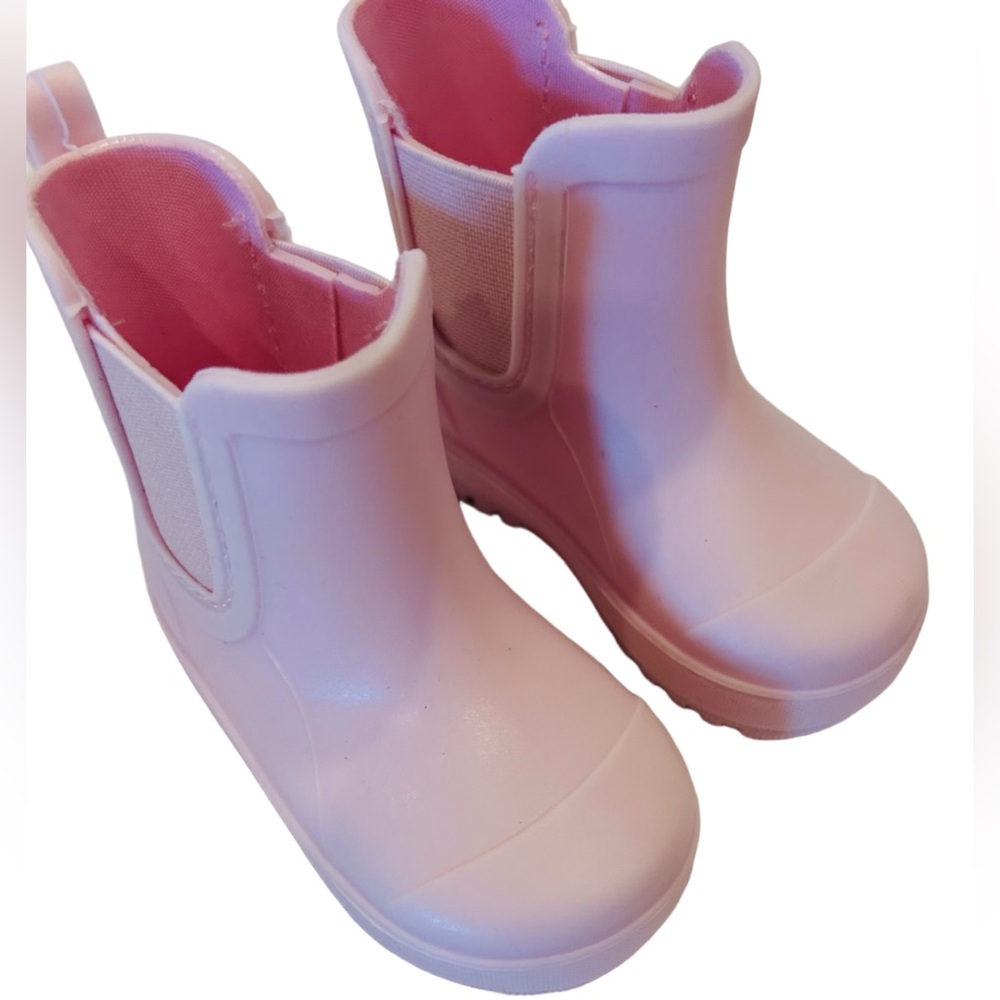 BearPaw Girls Light Pink Slip-On Rain Boots